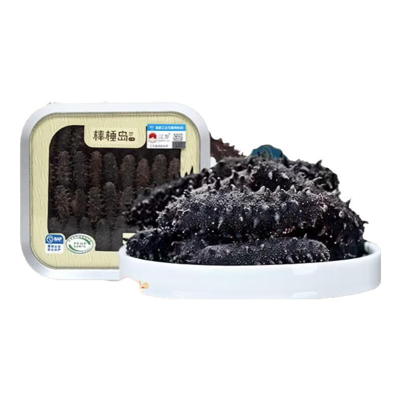 棒棰岛 大连干海参 30-40只 100g 礼盒装