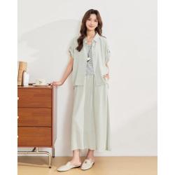 爱依服 商场爱依服2026春秋季极简风衬衫半身裙都市穿搭套装日常休闲