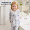 DOMIAMIA 儿童冬季家居分体睡衣  蔓花密语 120