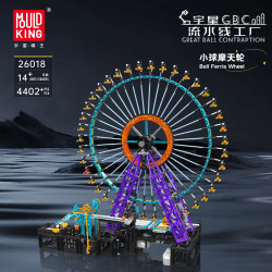 宇星模王 旗舰店新款小球摩天轮积木电动流水线科技机械组拼装模型男孩礼物 小球摩