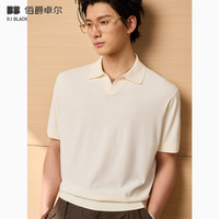 伯爵卓尔 莱赛尔棉针织短袖polo衫男士2026夏季新款通勤休闲体恤衫 J621234