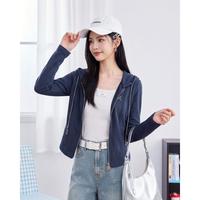 爱依服 2026秋季休闲风拉链开衫女百搭显瘦日常时尚短外套