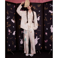 果壳 春秋款 云感棉国风系列女士家居服套