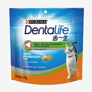 88VIP：冠能 齿一生猫咪洁齿饼干170g猫咪磨牙棒饼干清洁牙齿