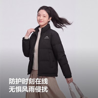 波司登 羽绒服商场男女同款运动系列短款学生外套 黑色8056 M 165/88A 体重约110-120斤