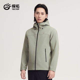 探拓 防风防泼水保暖 男款软壳衣