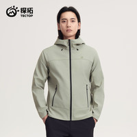 探拓 防风防泼水保暖 男款软壳衣