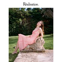 Réalisation RealisationPar 连衣裙小清新格纹真丝长裙 The Heidi