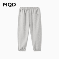 MQD马骑顿 男童秋季宽松束脚针织长裤 浅麻灰 130