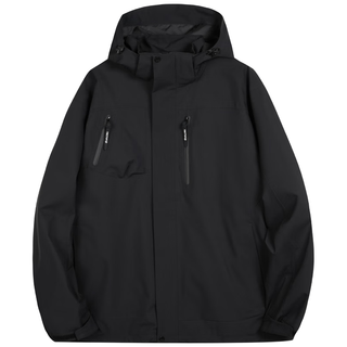 探拓 05CF 三合一冲锋衣 经典黑 2XL