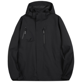 探拓 05CF 三合一冲锋衣 经典黑 2XL