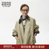 TEENIE WEENIE 小熊女装外套26秋季新款挺括复古翻领利落夹克短外套 奶油白 S