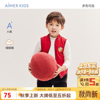 爱慕 儿童 红马甲变形金刚哪吒IP联名打底保暖背心