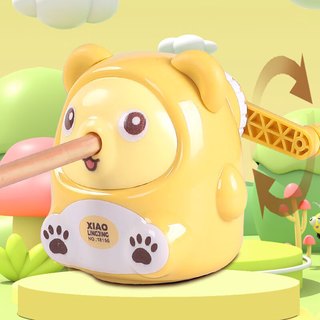 美吉万 黄色小熊 手动削笔刀