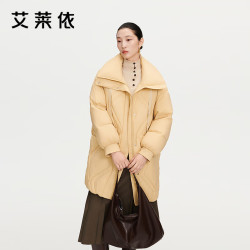 艾莱依 中长款简约羽绒服