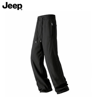 Jeep吉普 耐磨柔软亲肤 黑色 5XL 休闲裤