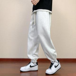 真维斯 秋季男式运动卫裤舒适男士休闲裤宽松纯色束脚裤薄款百搭青年长裤