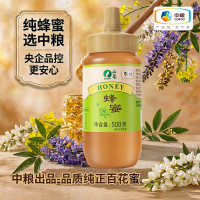 山萃 中粮百花蜂蜜天然野生挤压瓶500g/瓶