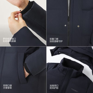 波司登 90绒脱卸帽 墨石蓝 M 男士羽绒服