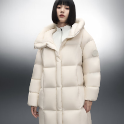 美力城 中长款羽绒服轻暖 白鹅绒