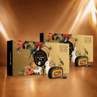 美心 流心黑松露奶黄月饼礼盒360g*2