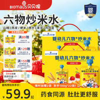 BIOMAUS 婴幼儿炒米水 婴幼儿六物炒米水 2箱+赠2袋 100g*22袋 (试喝1袋)
