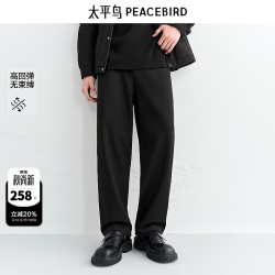 太平鸟 高弹力休闲通勤时尚长裤B2GBF4292