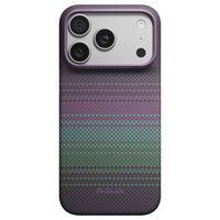 PITAKA 适用iPhone18Pro 凯夫拉芳纶纤维 磁吸手机壳 清夜