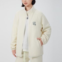SKYHAND运动外套女26年秋冬新款情侣款百搭休闲加绒保暖开衫上衣