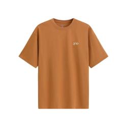 Gap 854722 logo印花宽松圆领短袖T恤 土橘色 XL