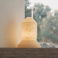 米兰梦家居 Babel 巴别塔台灯进口雪花云石灯设计师款客厅现代复古氛围灯