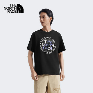 THE NORTH FACE 8DEX 宽松透气 黑色 S 户外T恤