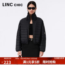金羽杰 春秋季轻薄羽绒服女装短款宽松立领轻暖简约夹克外套Y23301016