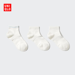 优衣库 短袜/3双装女装袜子482732 487107 482732/01乳白色 S /M/23～25 cm