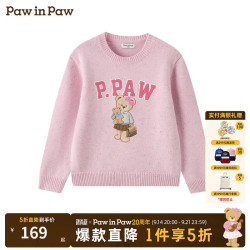 Paw in Paw PawinPaw卡通小熊童装26年秋冬季新款男女童毛衣 Pink粉色/25 130