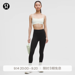 lululemon 丨Wunder Train 女士运动腰部后侧 V 型设计紧身裤 24" LW5ICSA 黑色 M