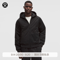 lululemon 丨Insulated 男士带夹层连帽夹克 LM4AV9S 黑色 M