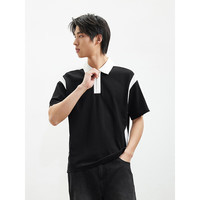 GXG 男装拼接撞色POLO衫