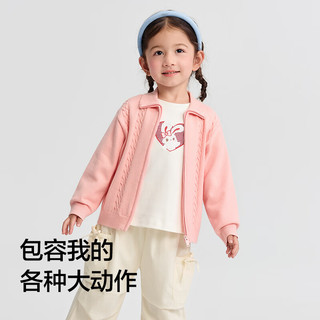 巴拉巴拉 绞花开衫外套 儿童毛衣
