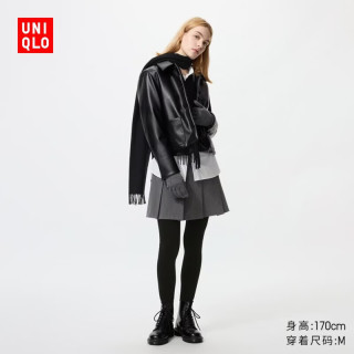 优衣库 女装HEATTECH连裤袜/保暖衣打底裤480737 09 黑色 M /160/84