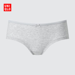 优衣库 棉质短裤/低腰/三角女装内裤487054 03 灰色(此商品不支持七天无理由退换货) S