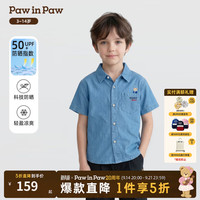 Paw in Paw PawinPaw卡通小熊童装26年夏季新款男童小熊牛仔衬衫 Indigo牛仔蓝色/55 110