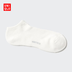 优衣库 HEATTECH短袜男装袜子479554 01 乳白色 S /M/25～27 cm