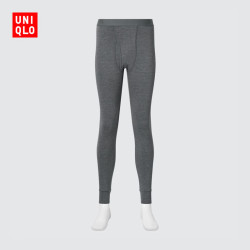 优衣库 HEATTECH ULTRA WARM紧身裤男装保暖衣秋裤内衣469988 08 深灰色 XS