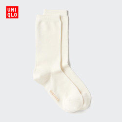优衣库 HEATTECH袜子女装479216 487129 479216/00白色 S /M/23～25 cm