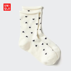 优衣库 HEATTECH袜子女装491889 01 乳白色 S /M/23～25 cm