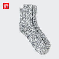 优衣库 袜子男装/中筒袜486916 05 天灰色 S /M/25~27 cm