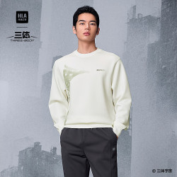 海澜之家 卫衣男运动三体联名系列圆领长袖男秋季 漂白2D L 175/92A 推荐137~150斤