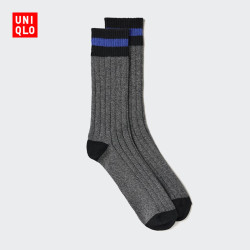 优衣库 袜子男装488094 08 深灰色 S /M/25～27 cm