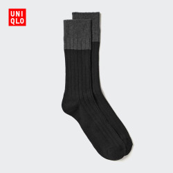 优衣库 袜子男装486897 09 黑色 S /M/25～27 cm
